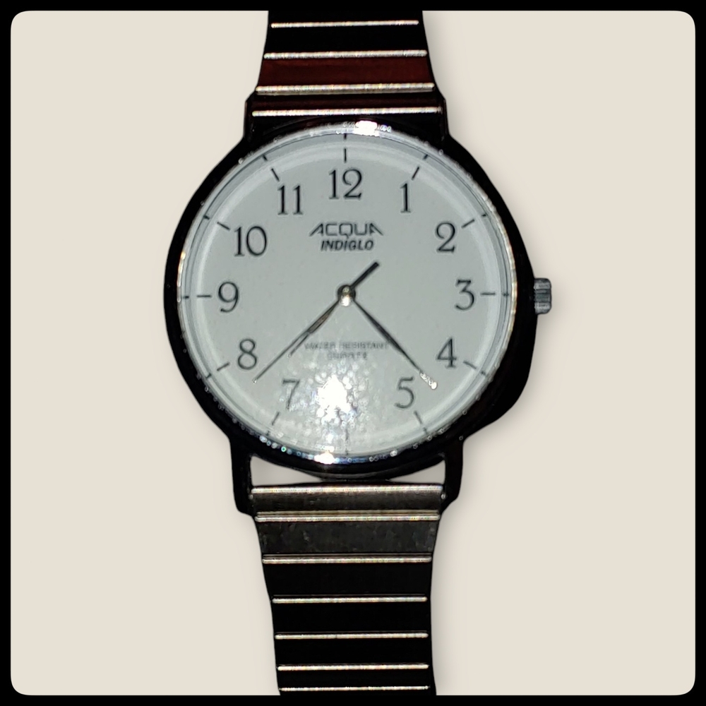 Vintage 90s Acqua Indiglo Quartz Watch